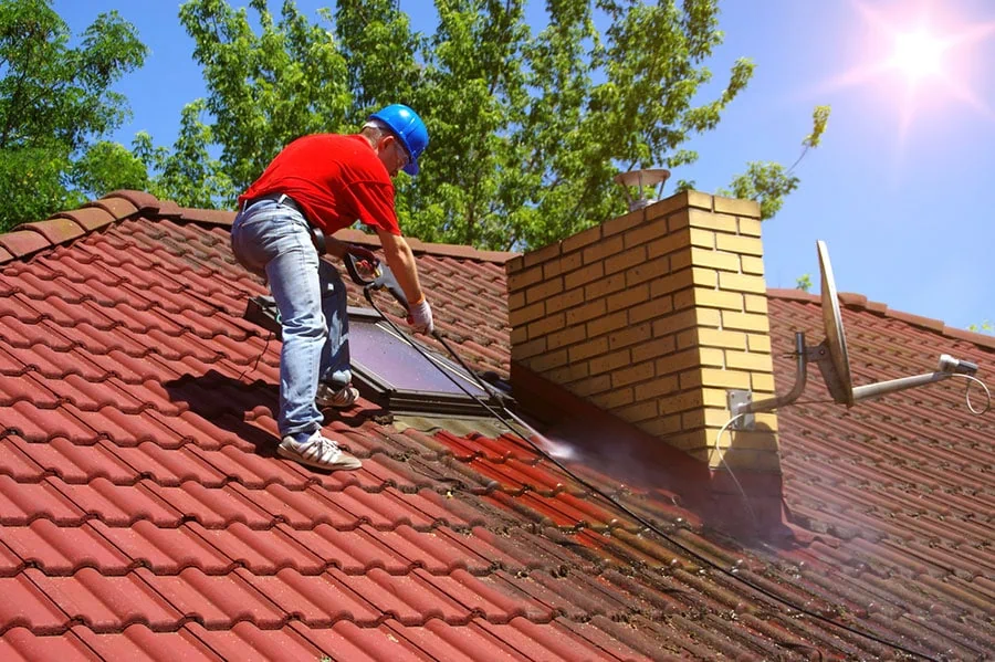Roof cleaning and debris removal